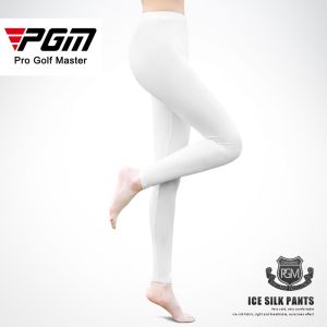 Pgm Phụ Nữ bảo vệ khỏi ánh mặt trời Thể Thao Lụa băng ôm vừa Mỏng thoáng khí thoải mái Mát Mẻ legging Với 2 Phong Cách Thứ Chín Quần Và Khuấy Quần