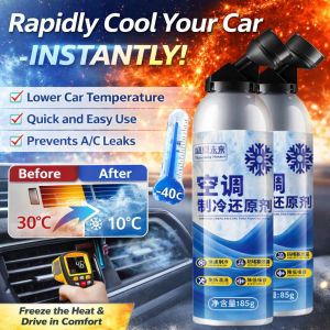 Car AC Refrigerant Quick Freeze Free Refrigerant Cool Gas Freezing Point Reduction Agent Fast Condensing Agent Coolant Freeze Restoration 冷冻液 汽车空调制冷剂