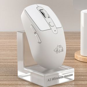 Chuột Không Dây A3 Đa kết nối Bluetooth 5.0 + Usb 2.4G Pin sạc TypeC chống ồn nhỏ gọn