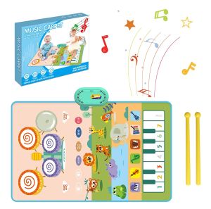 80x50cm Toddler Musical Piano Mat with Instruments Sounds Toys For Children Educational Toys Floor Keyboard Drum Toys Dance Mat2026