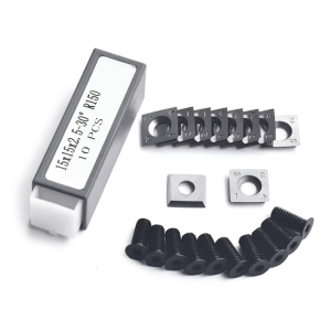 มีดเหล็กคาร์ไบด์สี่เหลี่ยม15มม. 1กล่องสำหรับตัดเครื่องมืองานประหยัดพลังงานช่องเสียบสี่เหลี่ยม