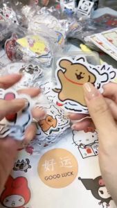 1000PCS Line Dog Cartoon Stickers Cute Maltese Golden Retriever Decals Fridge Luggage Laptop Guitar Car Bike Decoration Toys