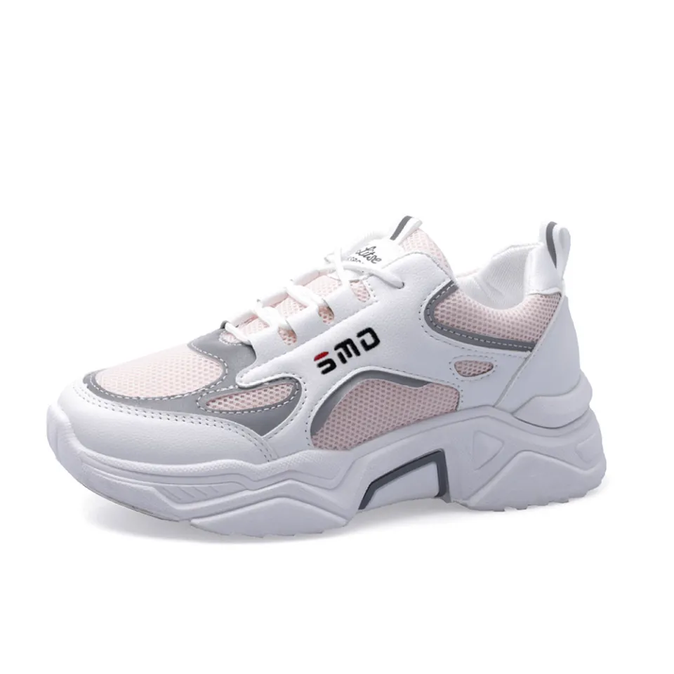 SMD trendy shoes women platform shoes thick sole lace up sneakers for women  chunkey ladies chaussures femme