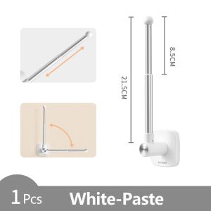 OATSBASF Multifunctional Rotatable Paste Rack Magnetic Towel Hanger Shower Ball Hook Toilet Paper Holder Kitchen Bathroom Washroom Organizer