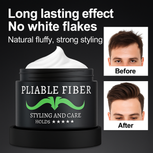 Professional Mens Hair Cream Pomade Clay Moisturizing Styling Cream for All Hair Types