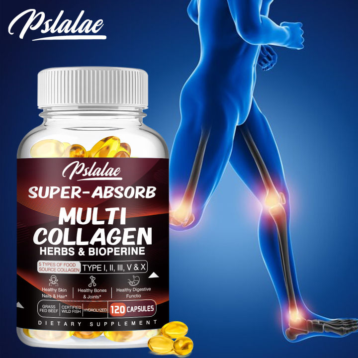 Pslalae SUPER-ABSORB MULTI COLLAGEN, Supports anti-wrinkle and light ...