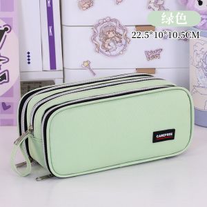 [SG]Large Capacity Pencil Case 3 Layer Pencil Bag Stationery Storage Organizer for Student School Office Supplies