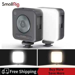 SmallRig Rechargeable Mini LED Light Camera  Fill Light 2200mAh 2700-6500K Photography Lighting Fill Light for Vlogging Mirroless DSLR 3286 (Grey) / 3287 (White)