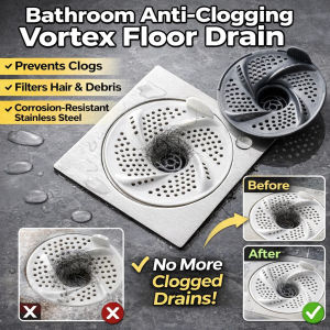 【Anti-Clogging】Drainer Spinning Sewer Cover Anti-odor Drain Cover Vortex Floor Drain Hair Catcher Insect Repellent Filter 浴室防堵漩涡地漏