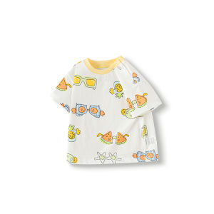 balabala Baby T Shirt Children Top Girl Clothing Boy Short Sleeve 2025 New Spring Summer Sweet Trendy