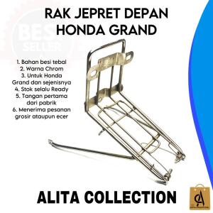 RAK DEPAN JEPRET BEHEL HONDA GRAND ASTREA WARNA CHROME HARGA MURAH BERKUALITAS BAHAN BESI TEBAL PROMO DISKON TERLARIS