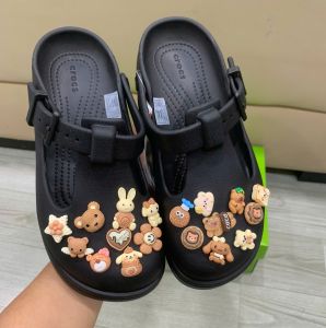 Giày vải lưới crocs literide slip on chuẩn xịn chống hôi chân nhựa tế bào êm mềm dẻo bền. Dép sục crocs Mary Jane cho nữ màu đen