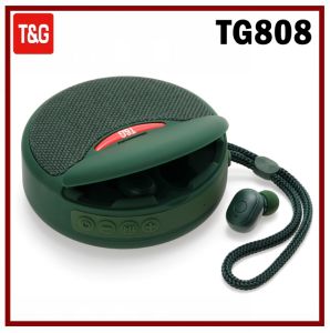 T&G TG808 2 in 1 Function TWS Portable Multi Function Wireless Speaker with TWS Bluetooth Earphone