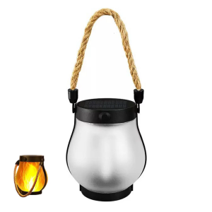 ไฟเปลวไฟเสมือนกลางแจ้งระบบชาร์จอัตโนมัติพลังงานแสงอาทิตย์ประดับสวนกันน้ำเพื่อสร้างบรรยากาศที่สะดวกสบาย