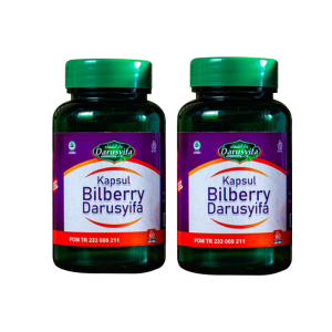 Bilberry Darusyifa Kapsul Mata Ekstrak Bilberry Memelihara Kesehatan Mata Minus Plus Merah BPOM
