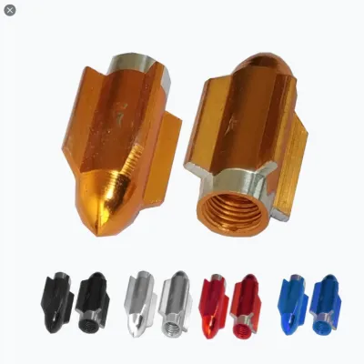 Tutup Pentil Bentuk Roket Tutup Penntiil Ban Unik 2 Pcs Gold