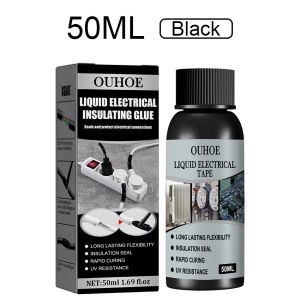 30/50ml Lem Kabel Listrik Anti Air Isolasi Listrik Cairan lem Glue Hitam/Putih