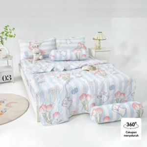 Bedcover AJA uk 120 160 180 cm x 200 cm Bahan 100% Polyester (BACA DESKRIPSI DULU )