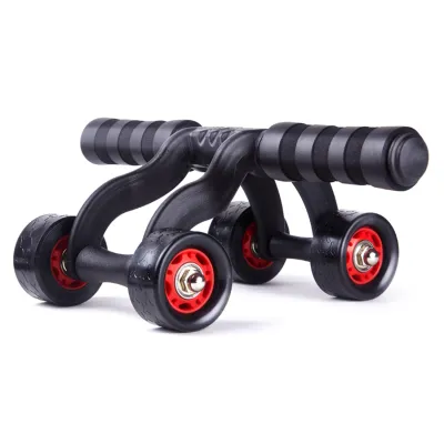 Con Lăn Tập Bụng 4 BÁNH YogaGym + tặng miếng thảm + con lăn 4 bánh tập cơ bụng tại nhà