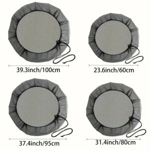 Rain Barrel Mesh Cover with Drawstring for Water Buckets Mosquito proof mesh protective cover lid