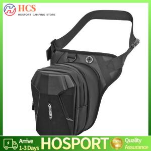 【HCS】กระเป๋าด้านข้างของมอเตอร์ไซค์วางขาข้างบนรถมอเตอร์ไซด์สะโพกแพ็คกระเป๋าโทรศัพท์มือถือกันน้ำสำหรับขี่จักรยานกลางแจ้ง