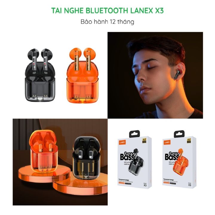 Tai Nghe Bluetooth X3 Cảm Ứng 2 Bên Tws V5.3 Có Mic Bảo hành 12 tháng ...