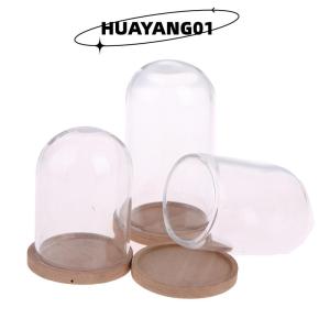 HUAYANG01 [2023 new HOT FASHION] Bình thủy tinh trưng bày hình hoa trang trí thu nhỏ Nhà búp bê 1:12 có đế