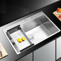 Forward ซิงค์ล้างจานสแตนเลส อ่างล้างจานสแตนเลส 1หลุม ขนาด60x45ซม. stainless steel sink รุ่น HM6045. 