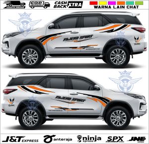 PROMO STIKER MOBIL MITSUBISHI PAJERO SPORT MOTIF VENOM BISA CUSTOM