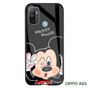 Softcase Glass Kaca Karakter Oppo A53 - J13 - Casing Hp-Pelindung hp-Case Handphone