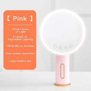 GLOBECART Rechargeable Vanity Mirror with Lights 3 LED Colors Touch Screen Beauty Mirror High Quality Brightness Adjustable Makeup Mirror