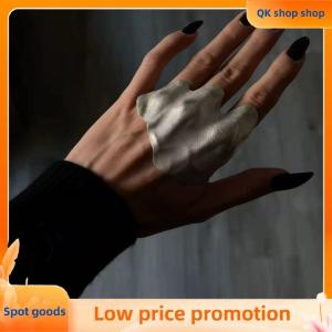 ✨QK shop✨ Irregular Fashion Metal Adjustable Pleated Knuckle Ring Women Unique Jewelry for Birthday Parties