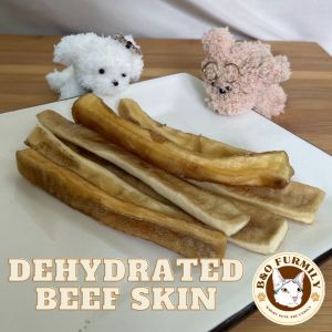 B&O Furmily - Dehydrated Beef Skin Dental Chew 50g & 100g – Pet Treat / Dog Treat / Pet Snack/ Dog Food / Dog Training Snack / 宠物零嘴风干牛皮