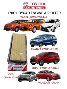 Genuine Engine Air Filter 17801-0Y040 / 1500A617 for Toyota Vios 2013-2026 / Avanza 2015-2021 / Rush 2018-2026 / Yaris / Mitsubishi Mirage G4 Hatchback 2012-2026