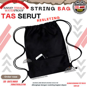 TAS SERUT RANSEL DRAWSTRING BAG / TAS GYMS / TAS OLAHRAGA / TAS SEKOLAH/ BOLA / BASKET / FUTSALL (BISA BAYAR DI TEMPAT)