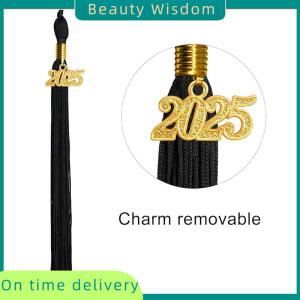Beauty Wisdom 2025 Academic Hat Headwear Academy Souvenir Caps Cosplay Supplies Charm Ornament DIY Fringe Graduation Dress Ceremony Hat Master