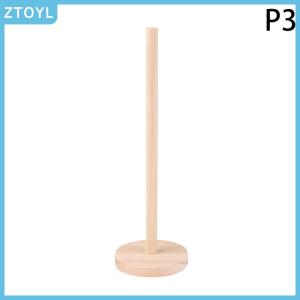 ZTOYL 1PC Easy To Assemble Wooden Paper Towel Holder For Kitchen Living Room And Bedroom - Vertical Tissue Rack For Home Decoration