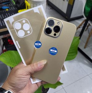 Miếng Dán skin màu titan mờ Full máy cho IP 12 đến 15pro maxbảo vệ máy chống trầy xước và làm đẹp tạo thêm diện mạo mới
