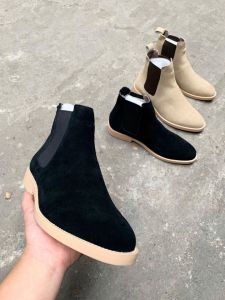 Giày da nam Chelsea Boots Da Bò Lộn Cao Cấp Đế Cao Su Êm Cực Bền Made in VIETNAM - BẢO HÀNH 12 THÁNG