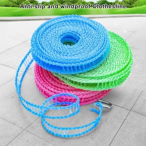 Durable Camping Clothesline Portable Clothes Drying Line Indoor Outdoor Laundry Storage for Travel Home Use 5 meters SUMMER GIFT