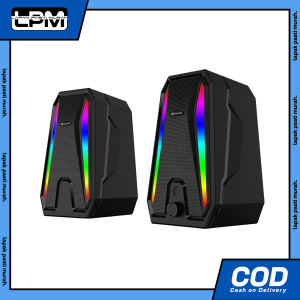 Speaker Kisonli X10 Laptop / PC / Gaming Soundbar Super Bass Portable RGB Lighting - LPM