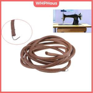 WHPHous 72 183cm Leather Belt Antique Treadle Parts + Hook For Singer Sewing Machine
