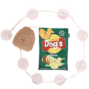 DY Loving Dog Sniffing Toy Creative Potato Chips Hidden Food Puppy Leakage Toy Sound Golden Retriever Grinding Teeth Resistant Sniff Pet Products