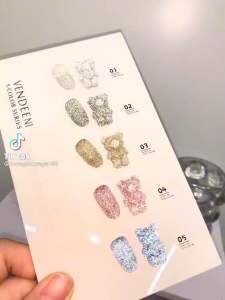 HOÀN TIỀN 15% - Set sơn gel nhũ flash 5 màu chính hãng siêu sáng đẹp HOT