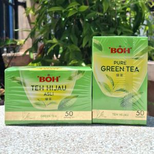 ชาเขียวBOH  Pure Green Tea 50ซอง X1.5 กรัม (Tea Bags ) มีเรทส่ง
