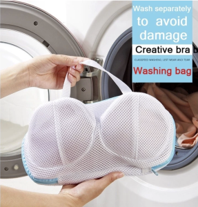 EH Washing Machine Special Durable Anti-deform Zipper Bra Laundry Mesh Net Bag
