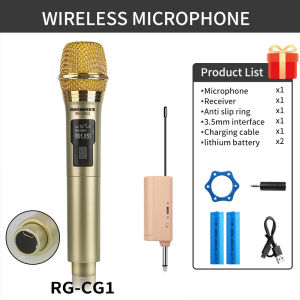 RAYHAYES  PG-B39 ไมค์โครโฟน ไมโครโฟนไร้สาย ไมค์คู่แบบมือถือ ไมค์ลอยแบบพกพา ไมโครโฟนเวที ไมค์ร้องเพลง microphone.