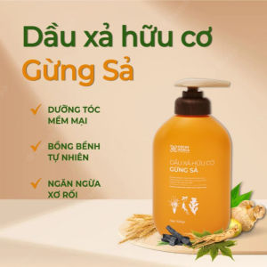 Dầu Gội Thảo Dược Cỏ Cây Hoa Lá Gừng Sả Hỗ Trợ Làm Dày Tóc Giảm Bết Dầu 500g