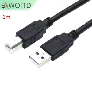 สายปริ้นเตอร์ สายต่อเครื่องปริ้นเตอร์ สายUSB Printer สายUSBเชื่อมต่อกับปริ้นเตอร์ ยาว1M/1.5M สำหรับเครื่องปริ้นเตอร์สแกนเนอร์(สีดำ)
