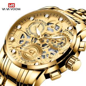 VAVAVOOM Mechanical Watches Classic Mens Watches Luxury Skeleton Man Clock Men Automatic Wristwatch Quartz Watch
